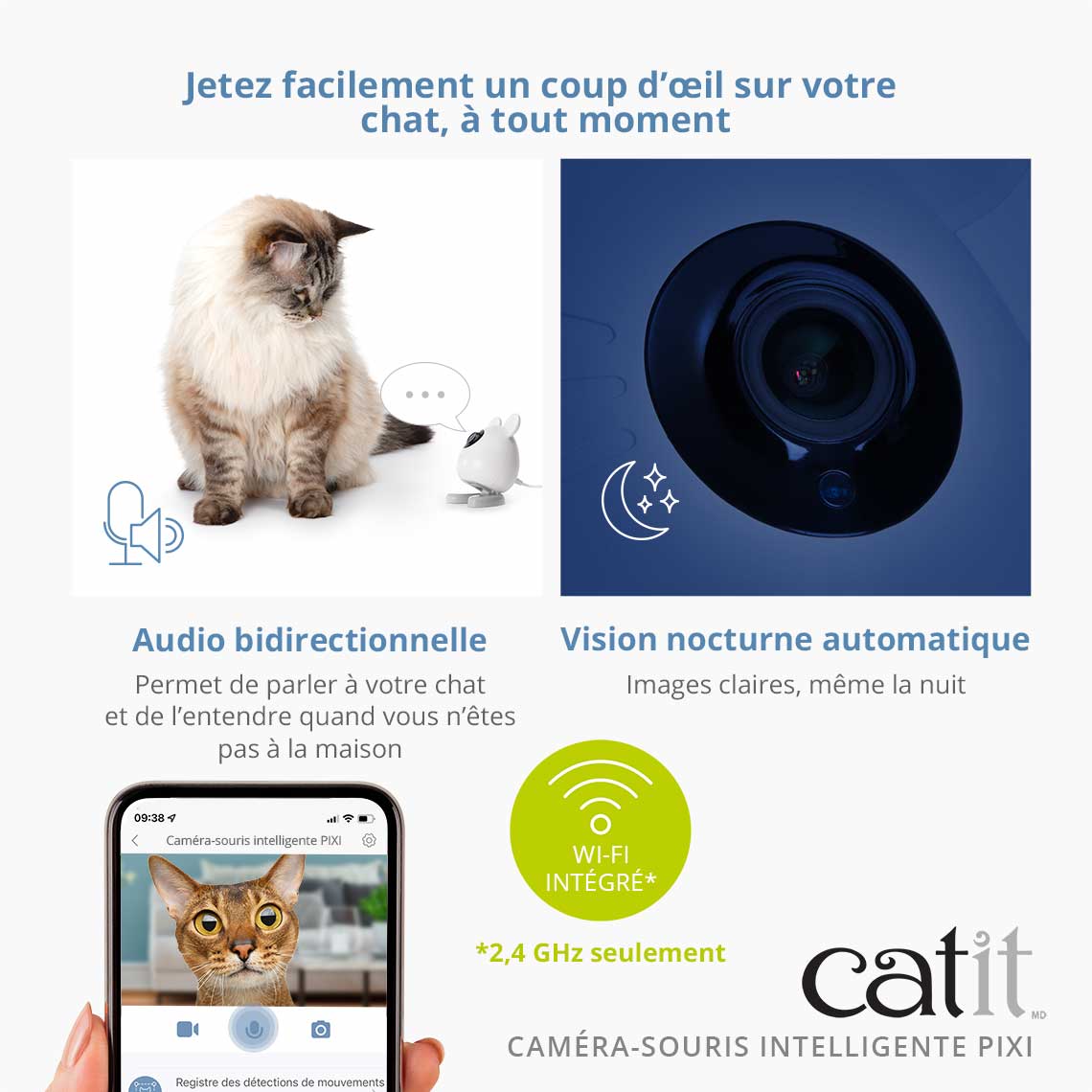 Caméra pour chat connectée - Catit Pixi Smart