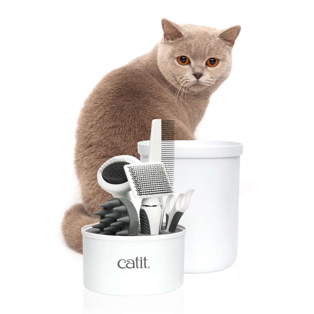 Trousse de toilettage pour chat à poils courts - Catit