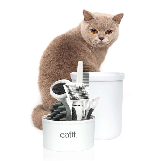 Trousse de toilettage pour chat à poils courts - Catit