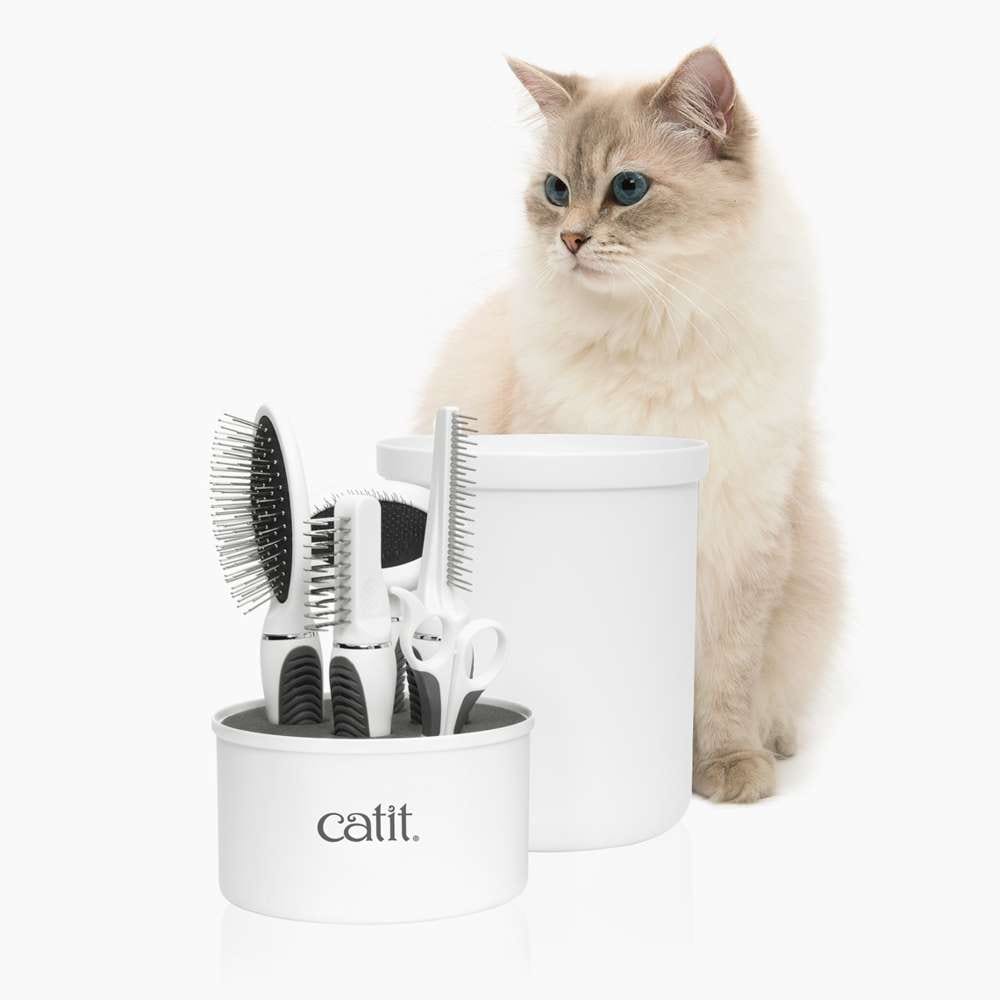 Trousse de toilettage pour chat à poils longs - Catit