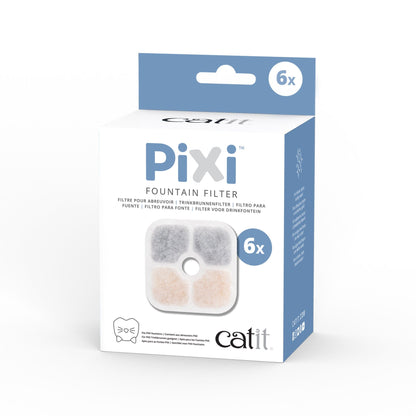 Filtre pour fontaine à eau pour chat - Catit Pixi - Paquet de 6