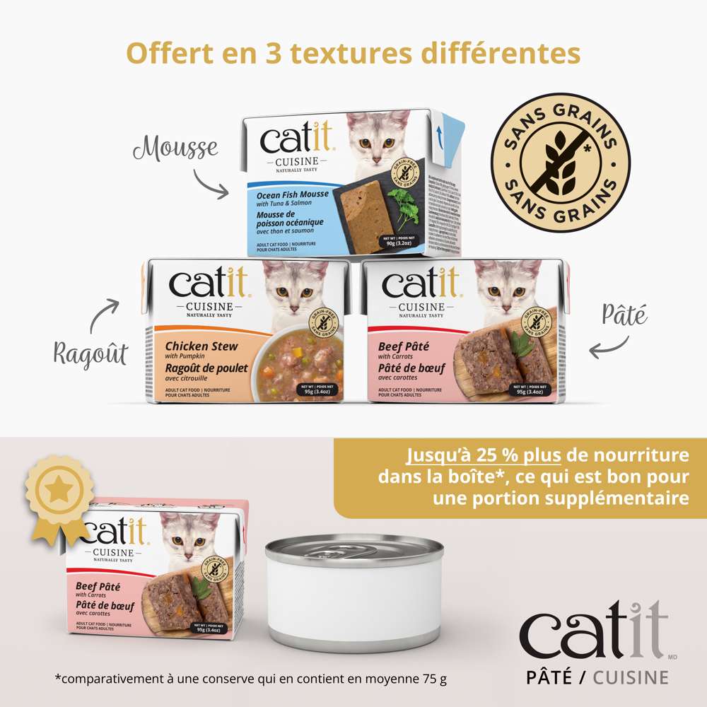 Pâtée pour chat - 95 g - Catit Cuisine