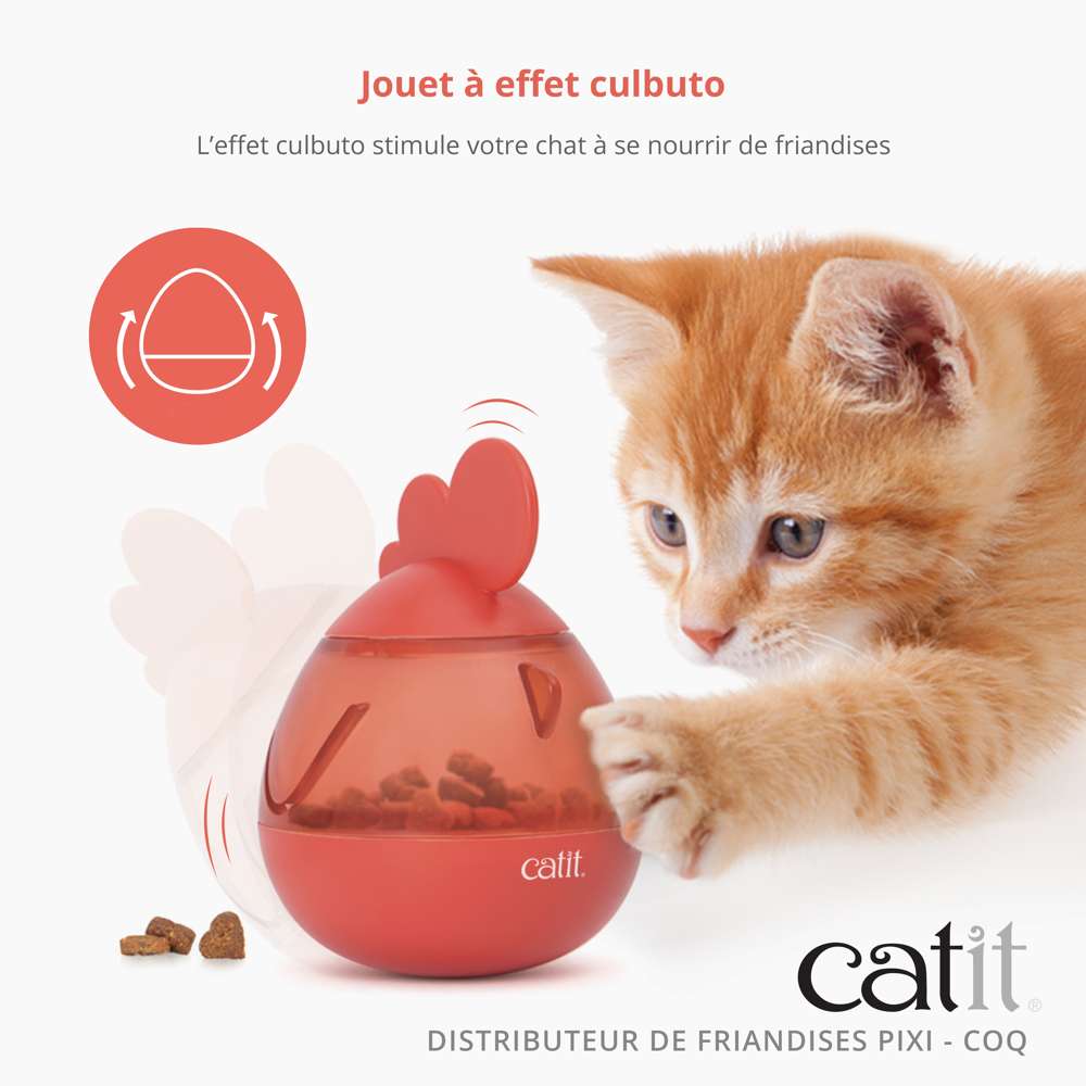 Distributeur de friandises pour chat Coq - Catit Pixi