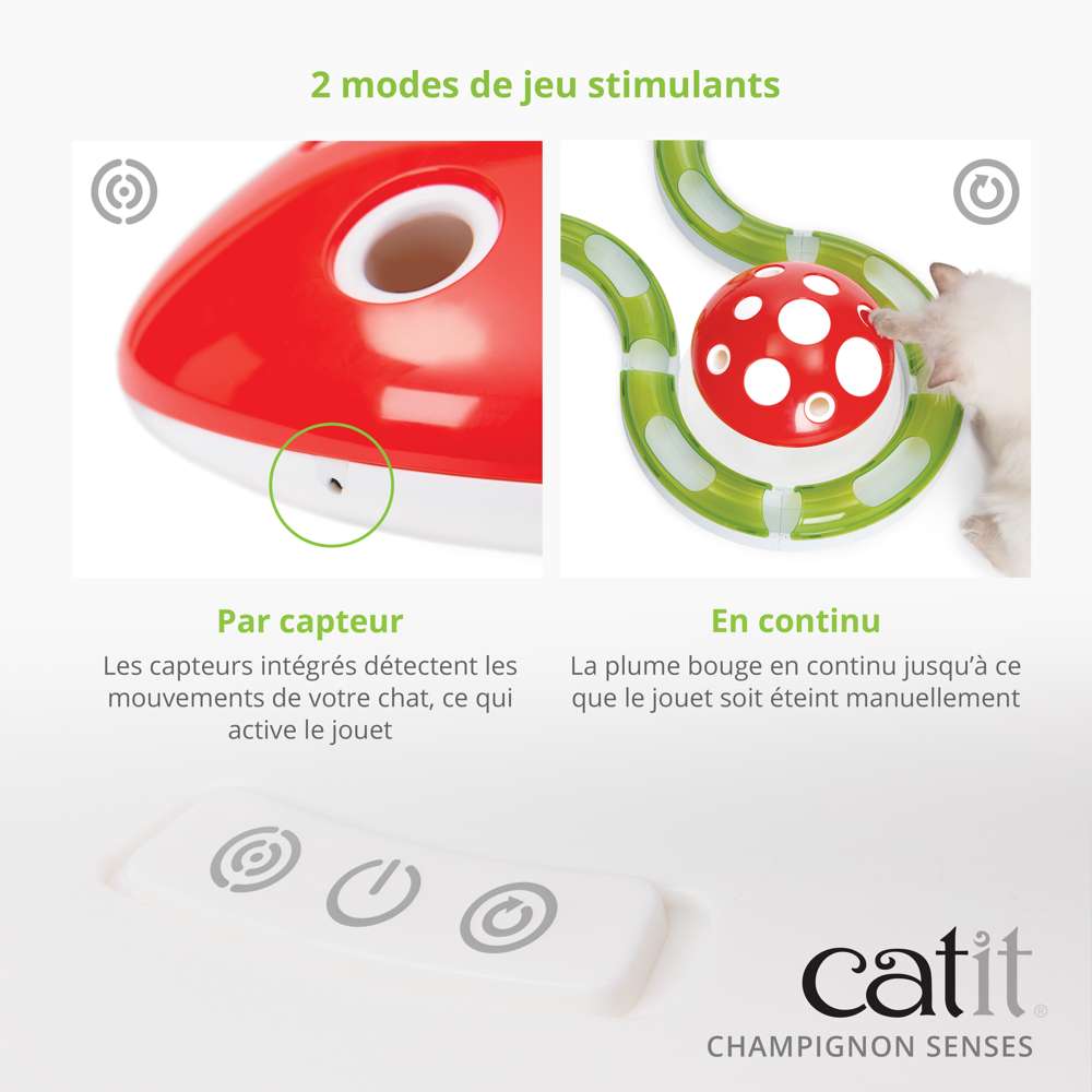 Jouet Champignon interactif pour chat - Catit Senses