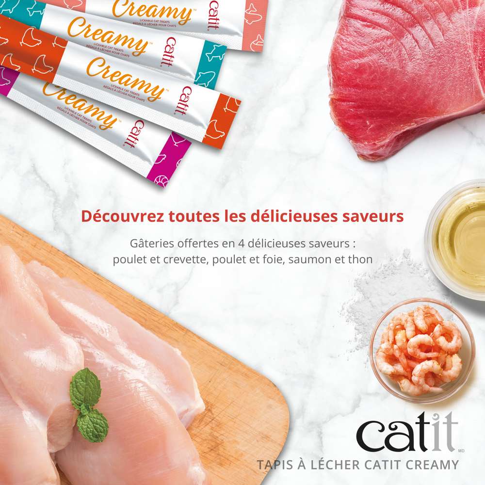 Tapis à lécher pour chat - Catit Creamy