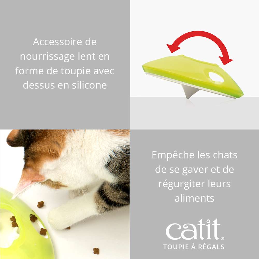Jouet toupie - distributeur à friandises pour chat - Catit Play