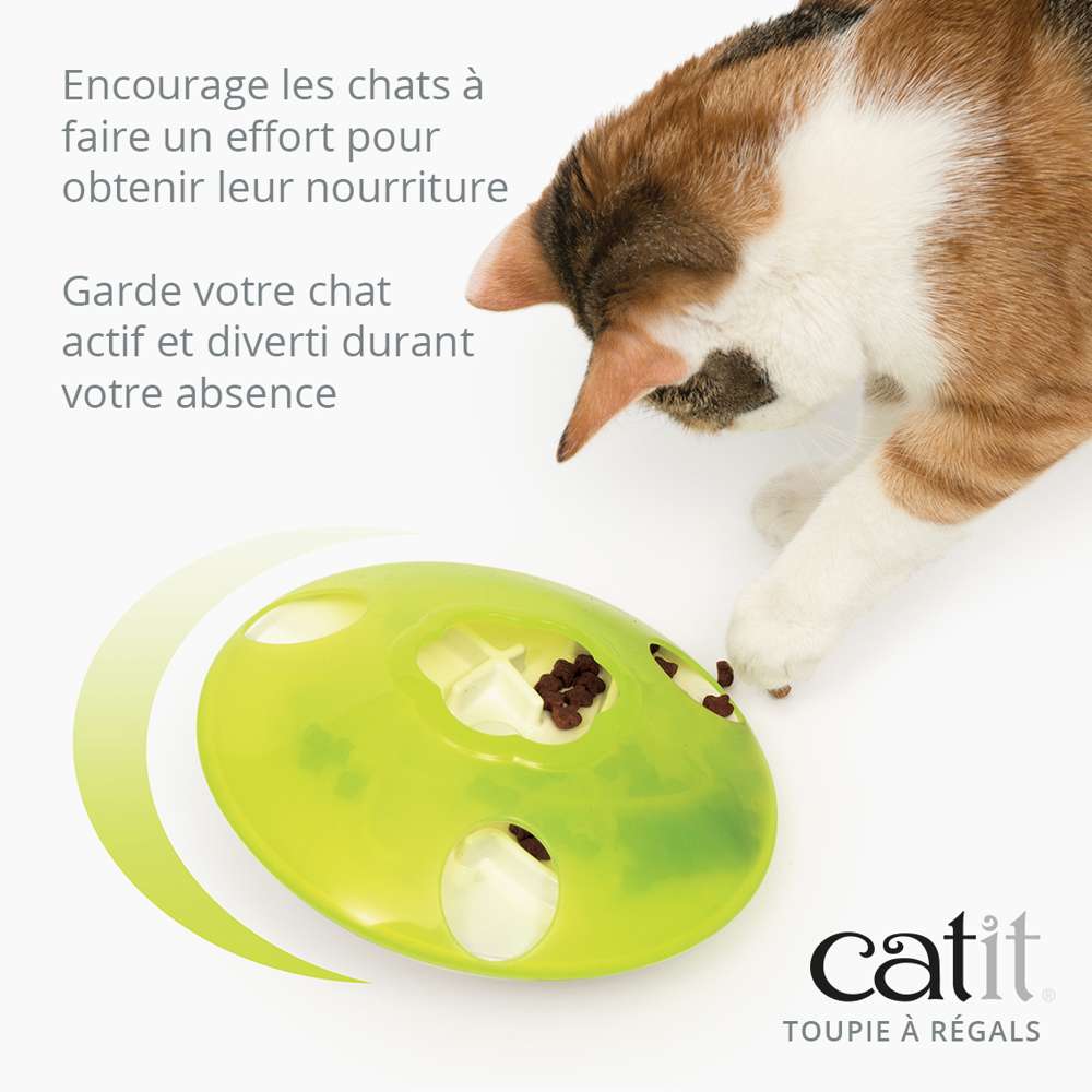 Jouet toupie - distributeur à friandises pour chat - Catit Play