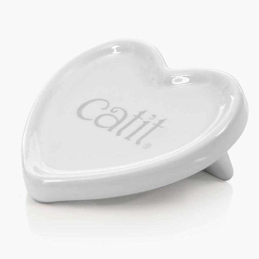 Plat cœur en céramique pour friandise - Catit Creamy