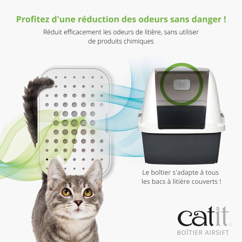 Boîtier pour filtres - Pour bac à litière - Catit Airsift