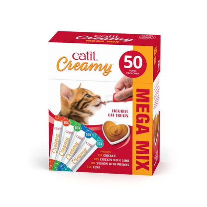 Friandises à lécher pour chat - Paquet de 50 - Catit Creamy