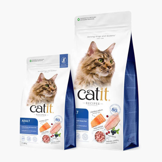Croquettes pour chat adulte Poisson sans céréales - Catit Recipes