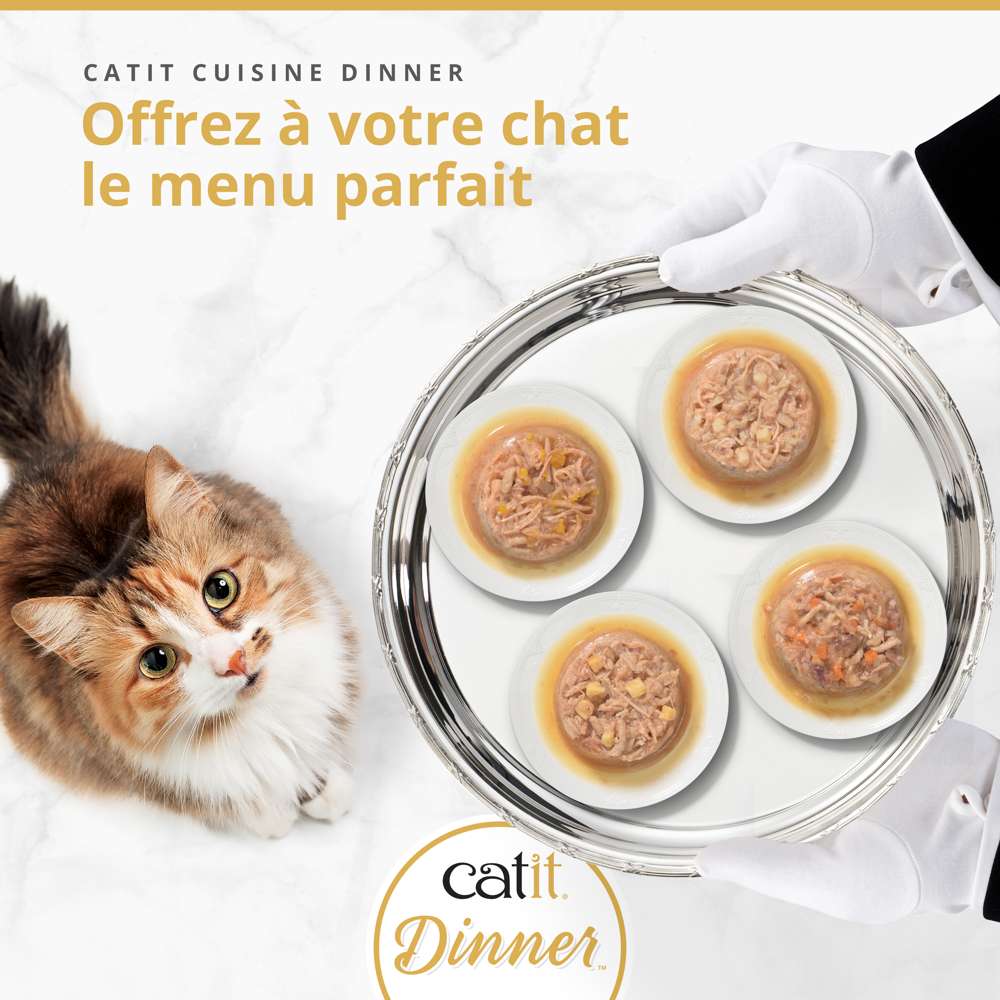 Terrine de poulet pour chat - 75g - Catit Cuisine Dinner