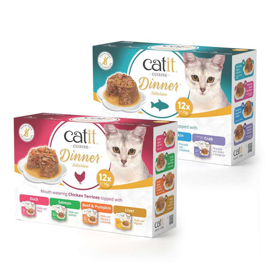 Multiplack Terrine pour chat - 12 x 75g - Catit Cuisine Dinner