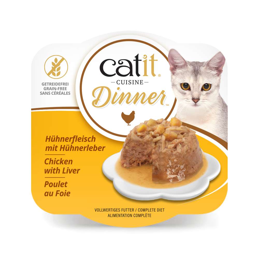 Terrine de poulet pour chat - 75g - Catit Cuisine Dinner