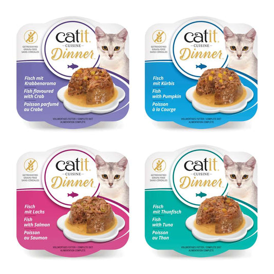Terrine de poisson pour chat - 75g - Catit Cuisine Dinner