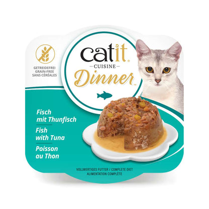 Terrine de poisson pour chat - 75g - Catit Cuisine Dinner