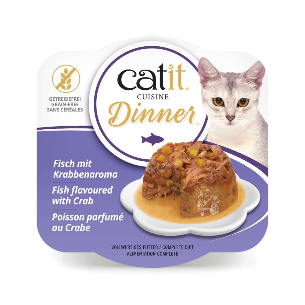 Terrine de poisson pour chat - 75g - Catit Cuisine Dinner