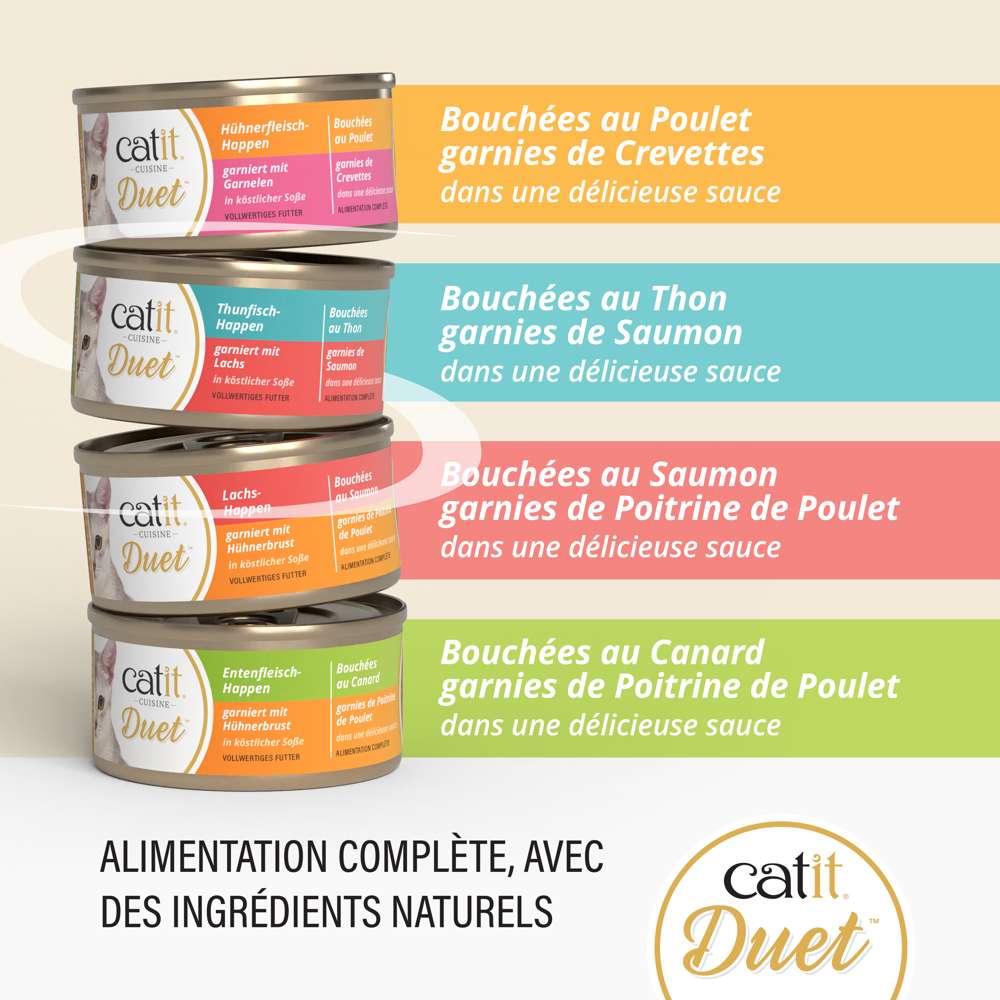 Bouchées avec garniture pour chat - 75g - Catit Cuisine