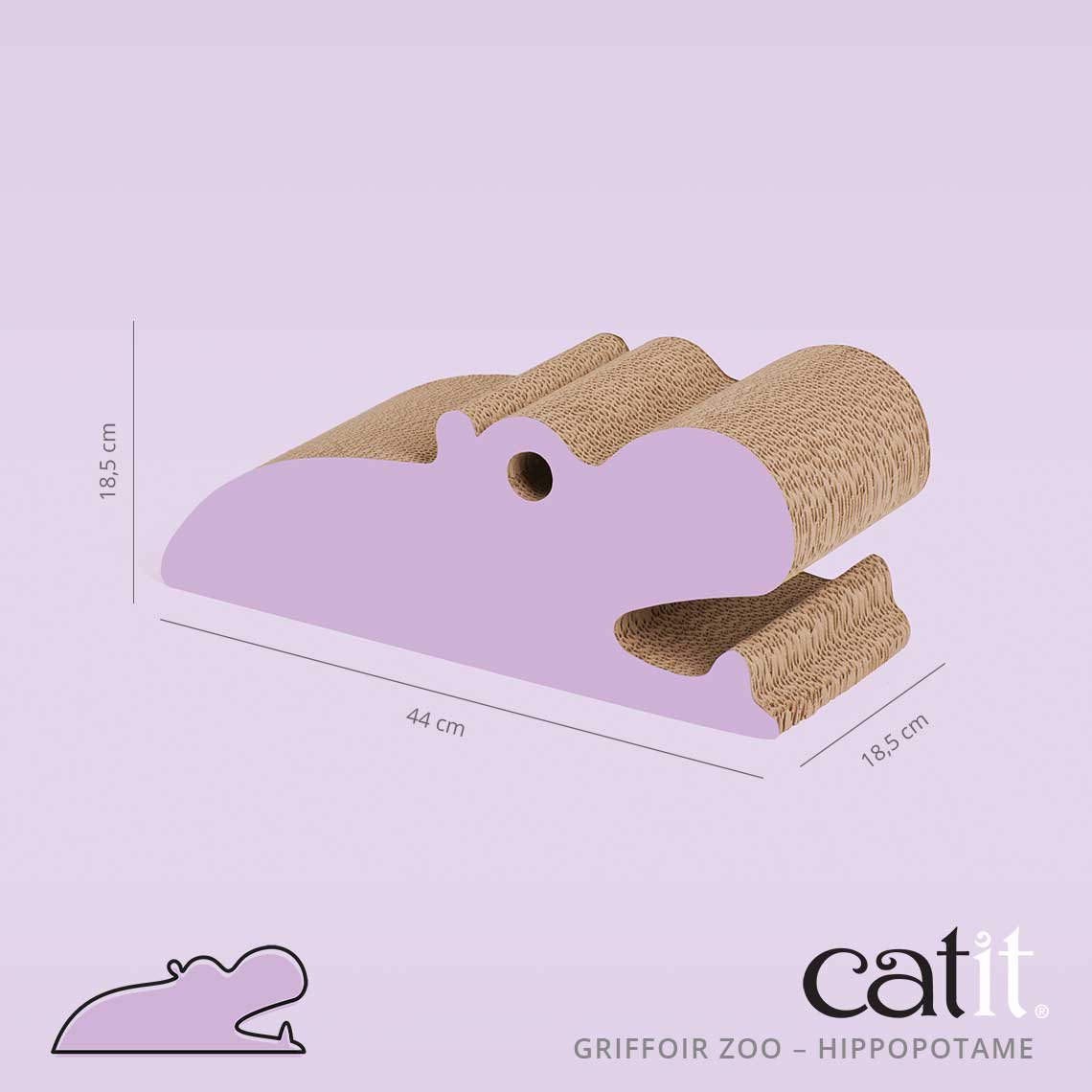 Griffoir Catit Zoo ─ Hippopotame