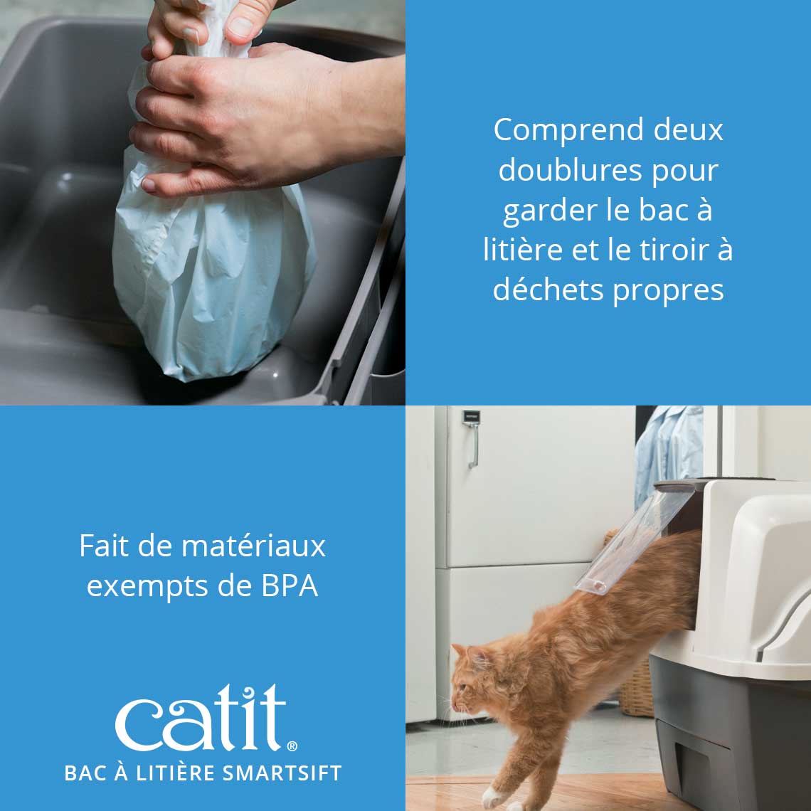 Bac à litière pour chat Smartsift - Catit