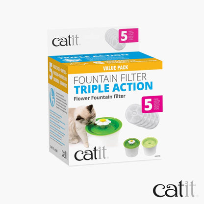 Filtres à triple action Catit ─ paquet de 5