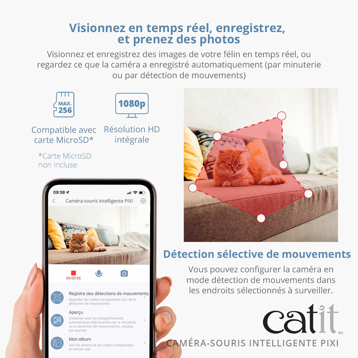 Caméra pour chat connectée - Catit Pixi Smart