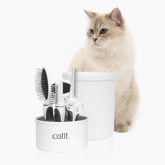 Trousse de toilettage pour chat à poils longs Catit