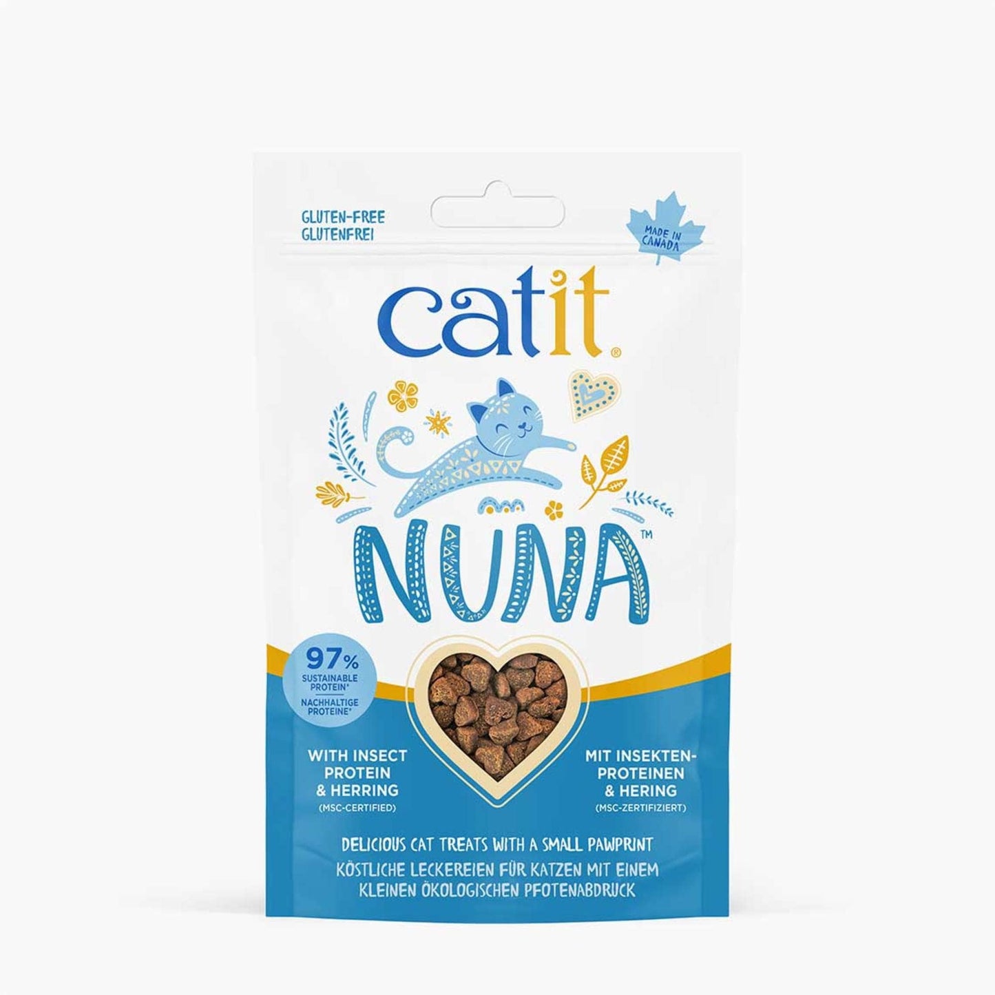 Friandises pour chat aux insectes - Catit Nuna - Protéines d'insectes et de hareng