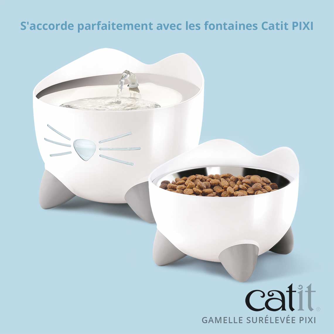 Gamelle surélevée pour chat - Catit Pixi