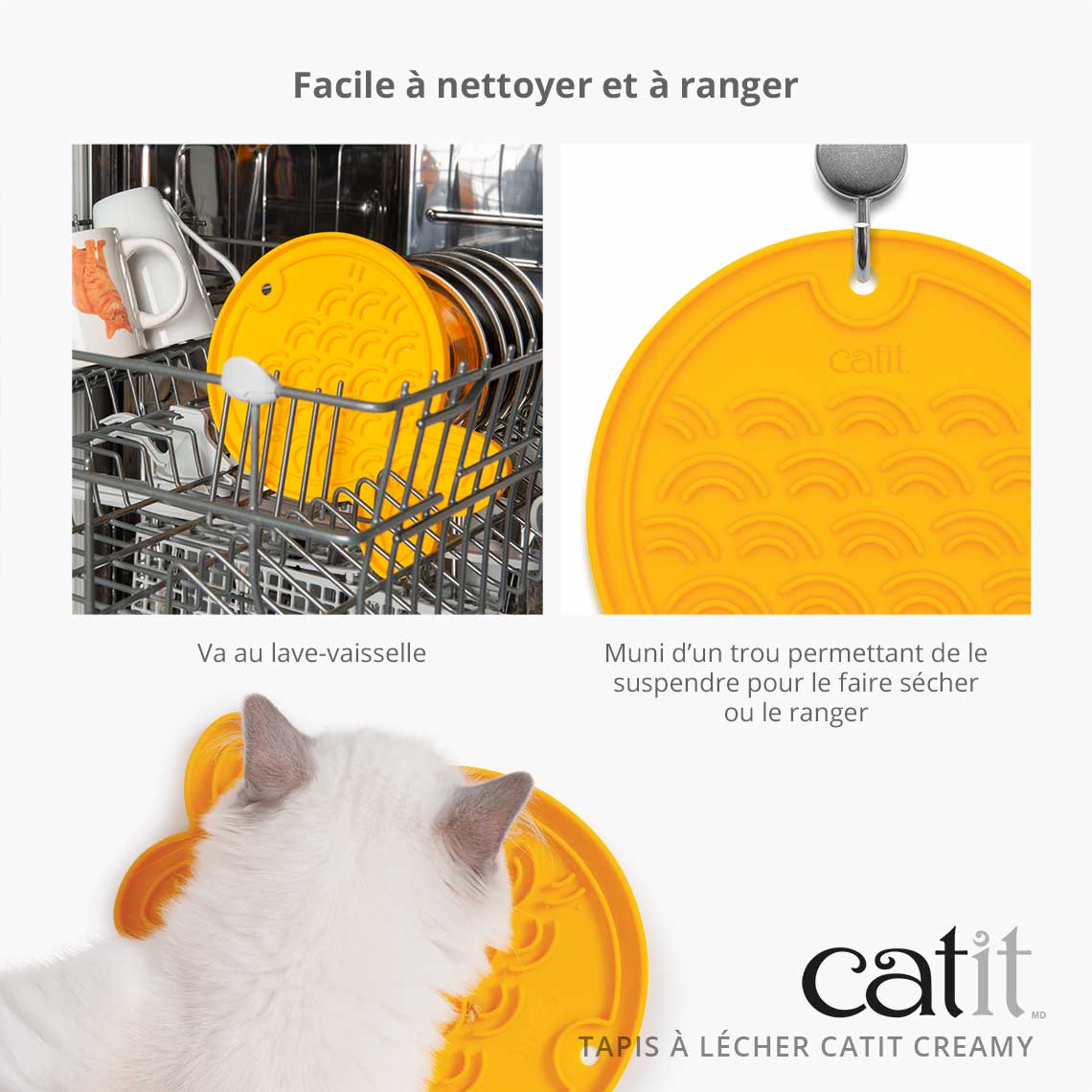 Tapis à lécher pour chat - Catit Creamy