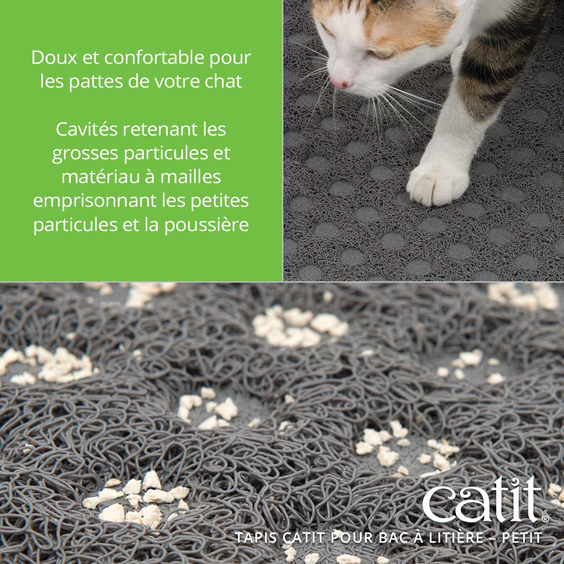 Tapis de protection pour bac à litière pour chat - Catit - Petit