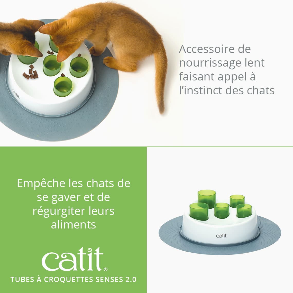 Tubes à croquettes pour chat - Catit Senses