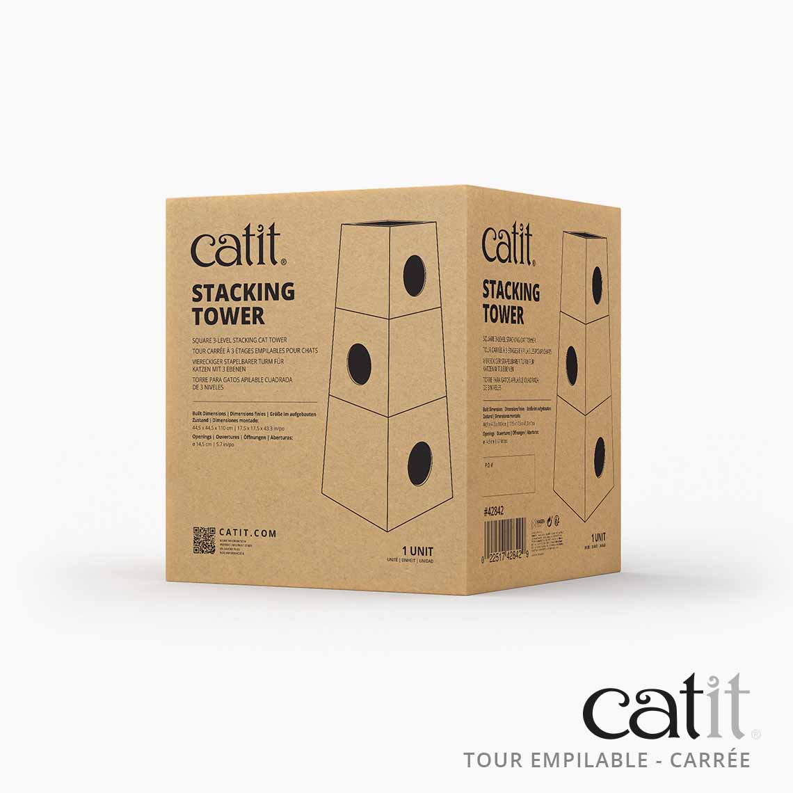 Tour empilable pour chat carrée - Catit