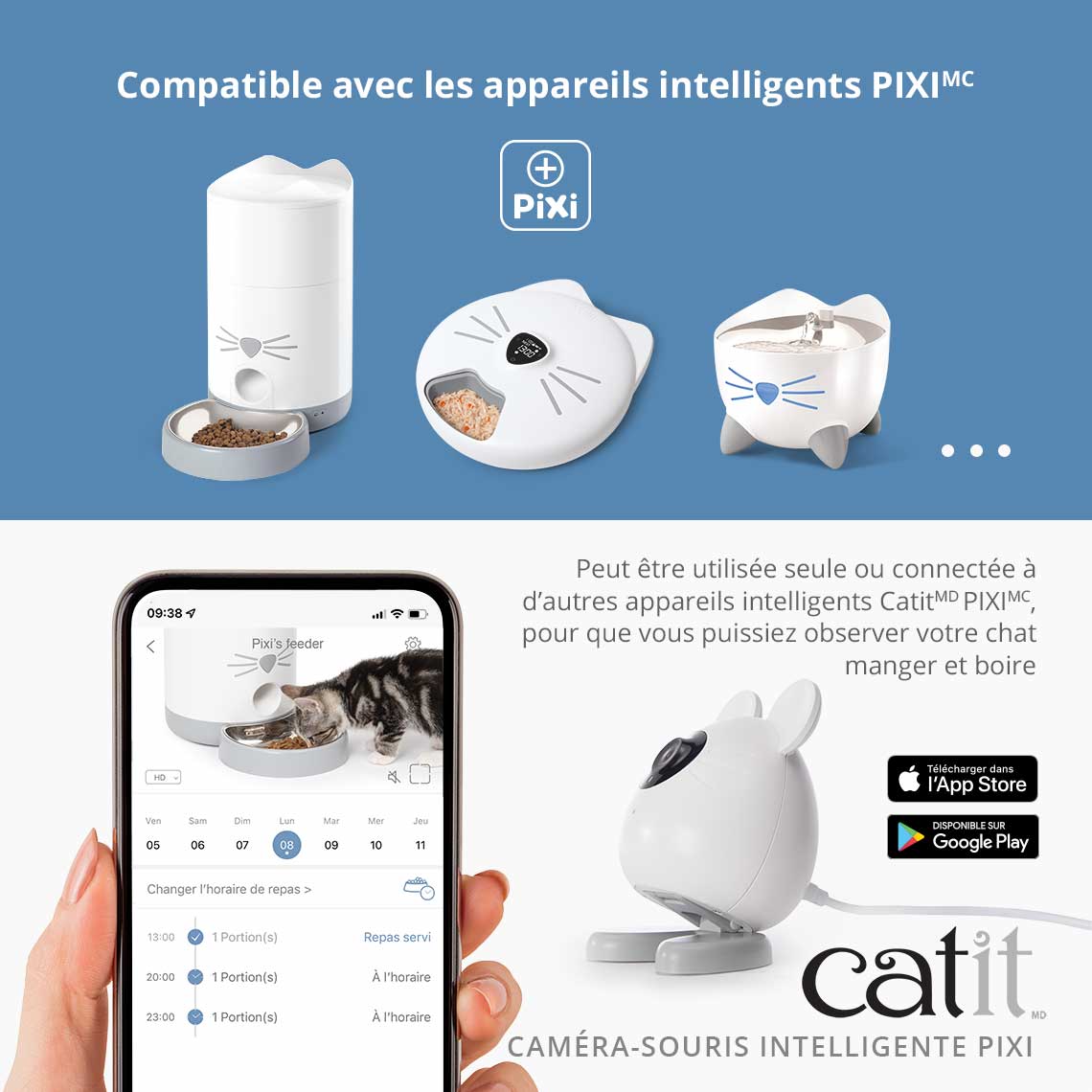 Caméra pour chat connectée - Catit Pixi Smart