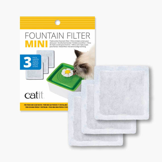 Filtre pour fontaine à eau à Fleur format mini - Catit - Paquet de 3