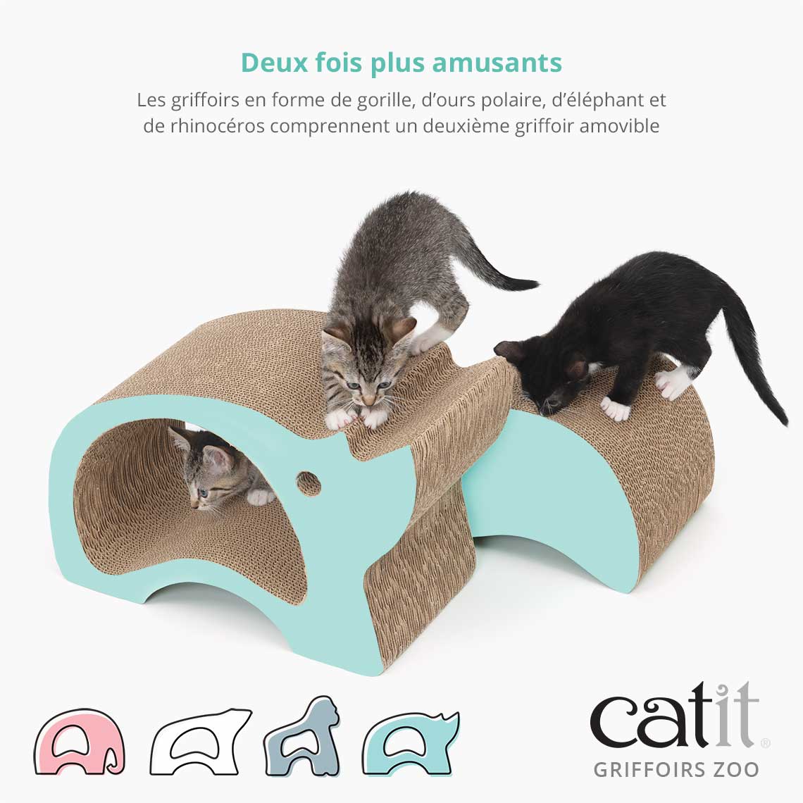 Griffoir pour chat Rhinocéros - Catit Zoo