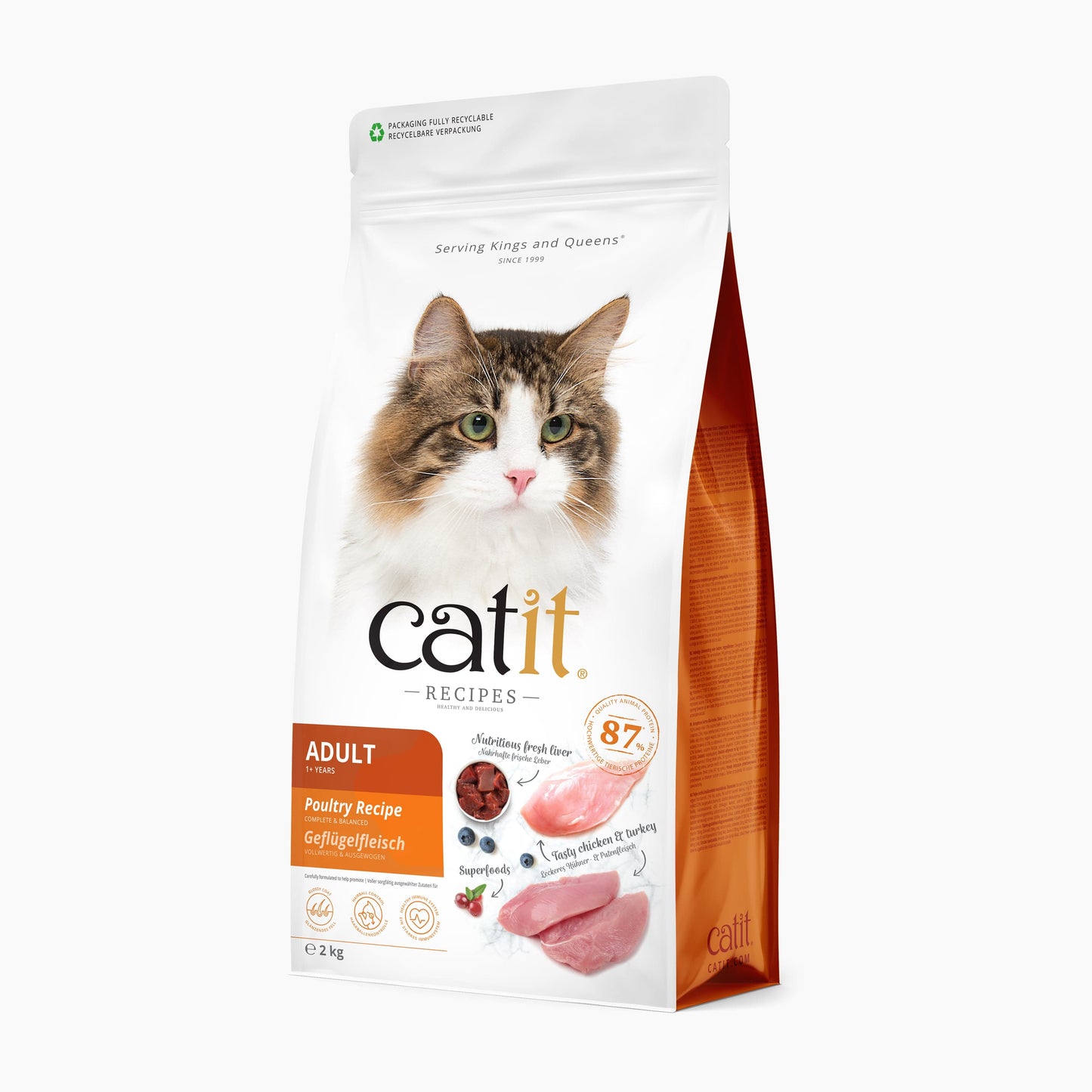 Catit Recipes ─ Croquettes chat adulte à la Volaille, 2 kg