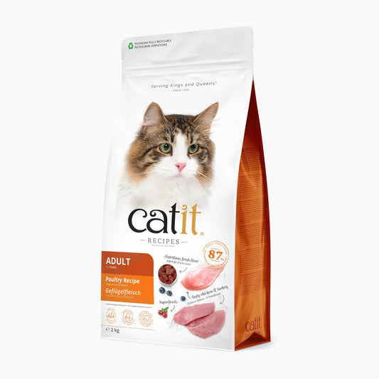 Croquettes chat adulte Volaille - Catit Recipes - 2 kg