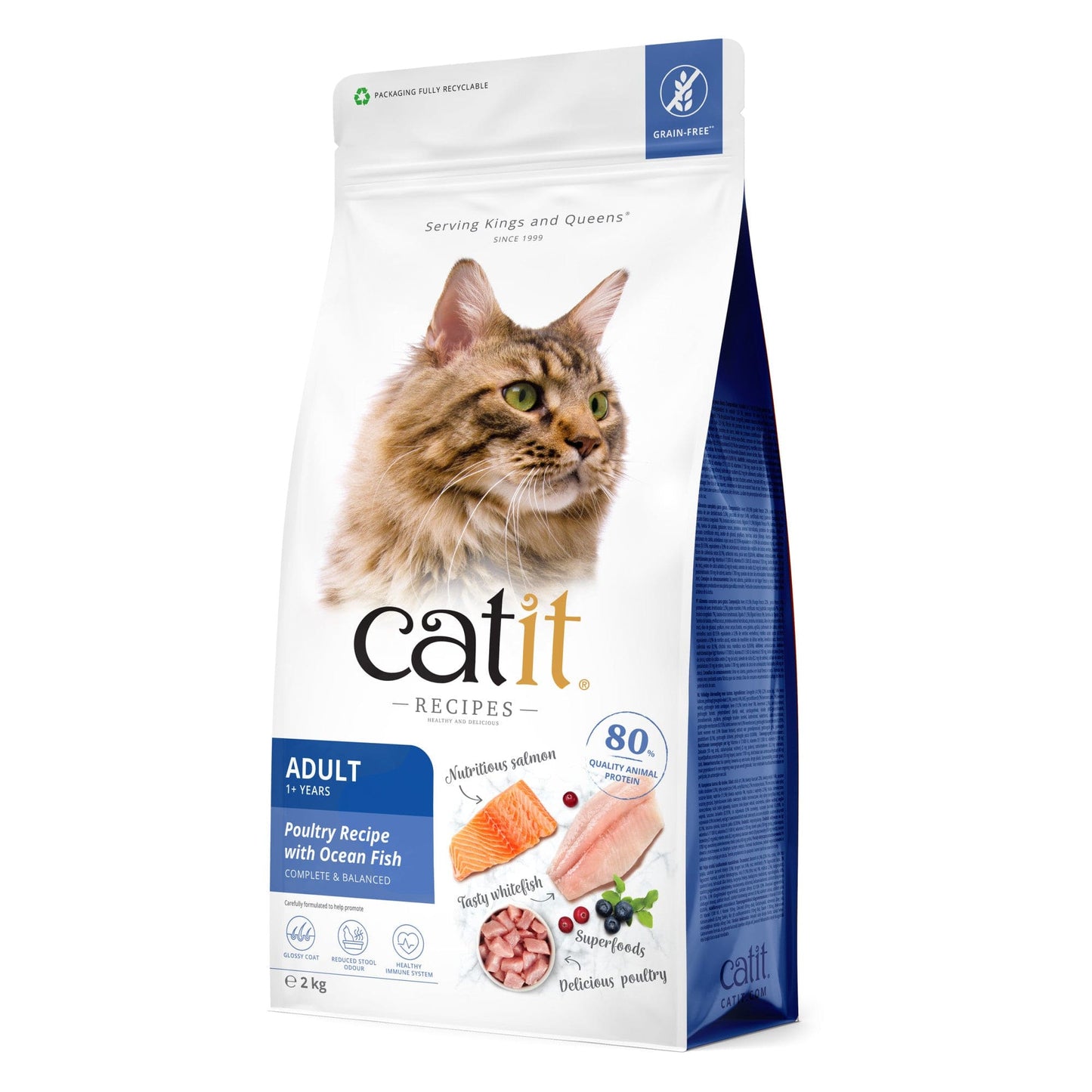 Croquettes chat adulte Poisson sans céréales - Catit Recipes - 2 kg