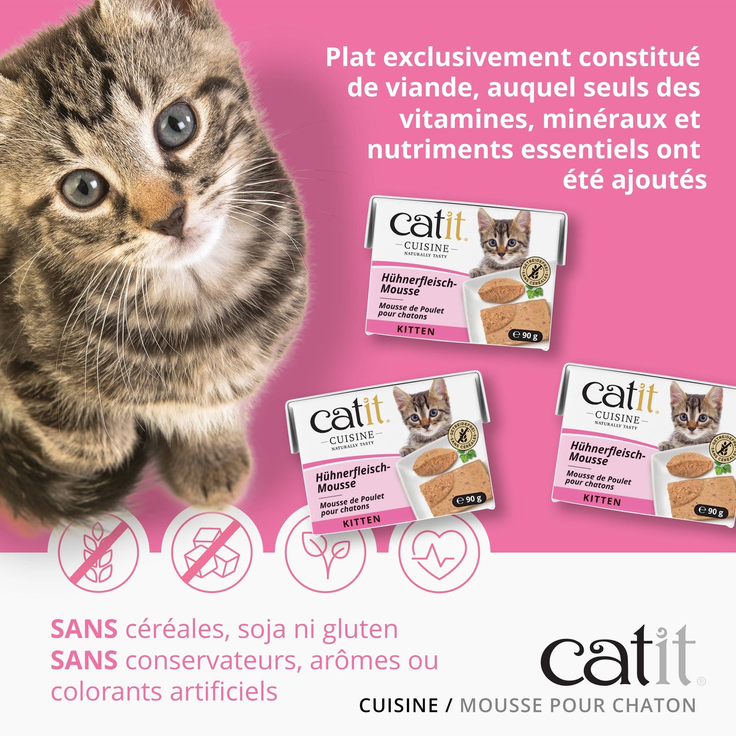 Mousse pour chaton au poulet - Catit Cuisine