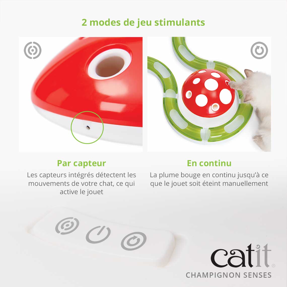 Champignon, jouet interactif pour chat - Catit Senses