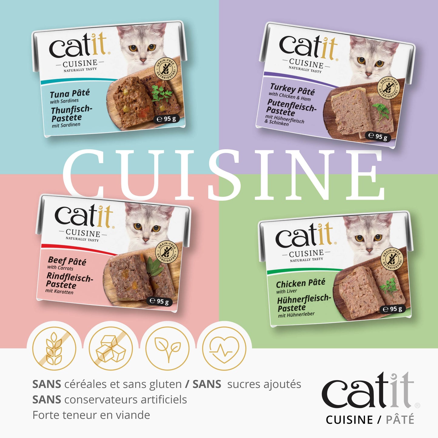 Pâtée pour chat Dinde - Catit Cuisine