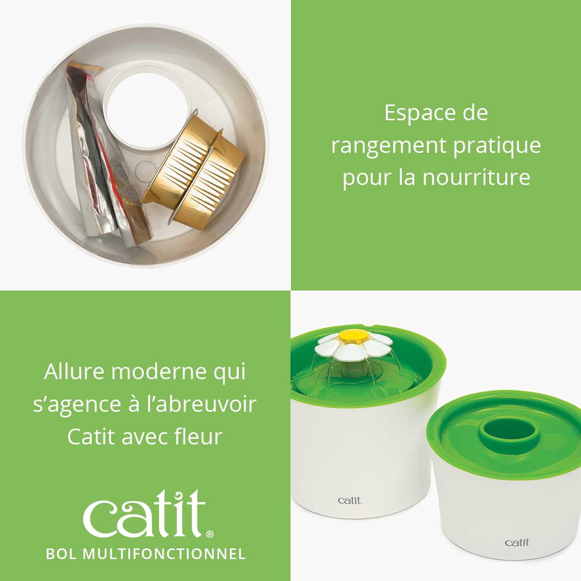 Gamelle multifonction pour chat - Catit