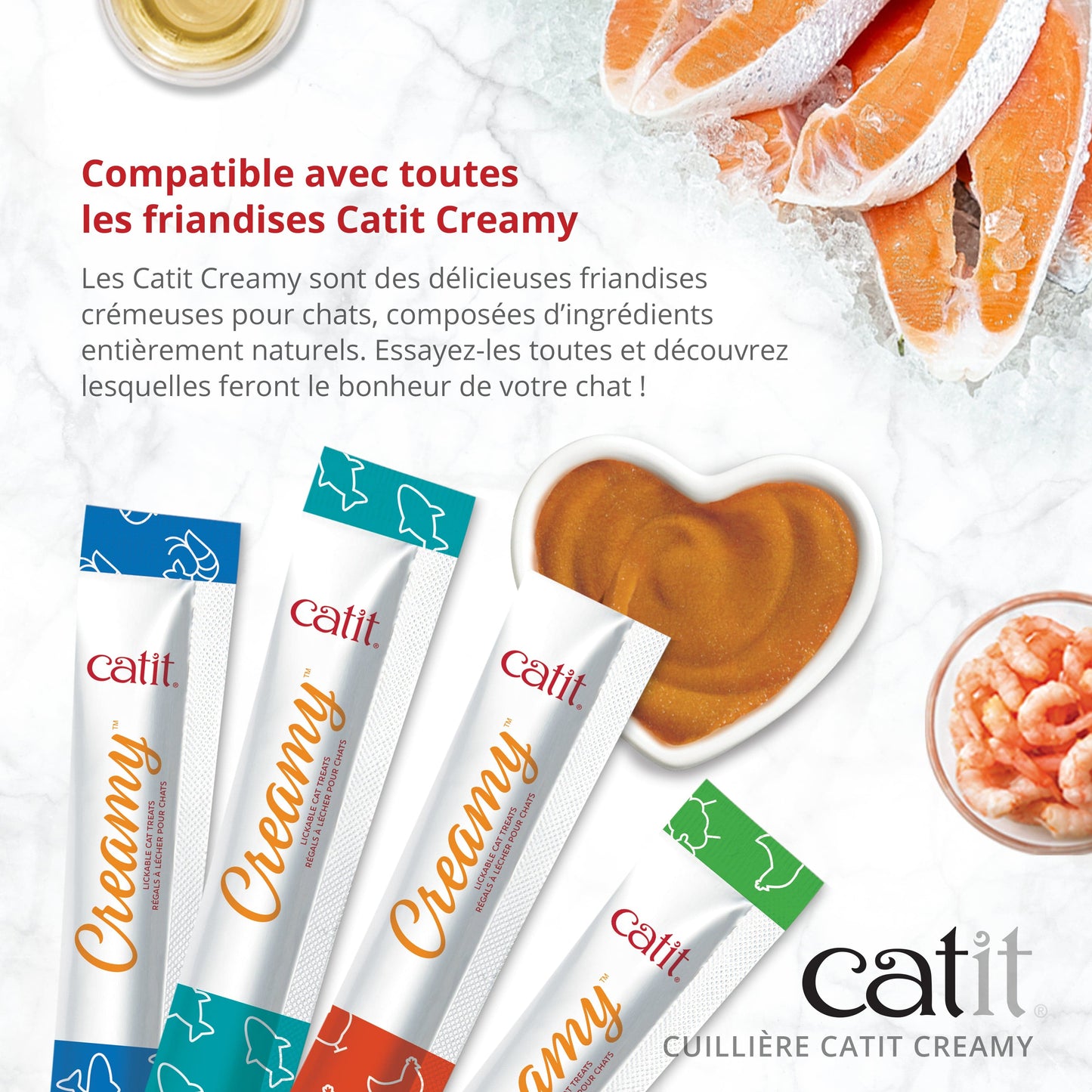 Cuillière Catit Creamy, paquet de 3