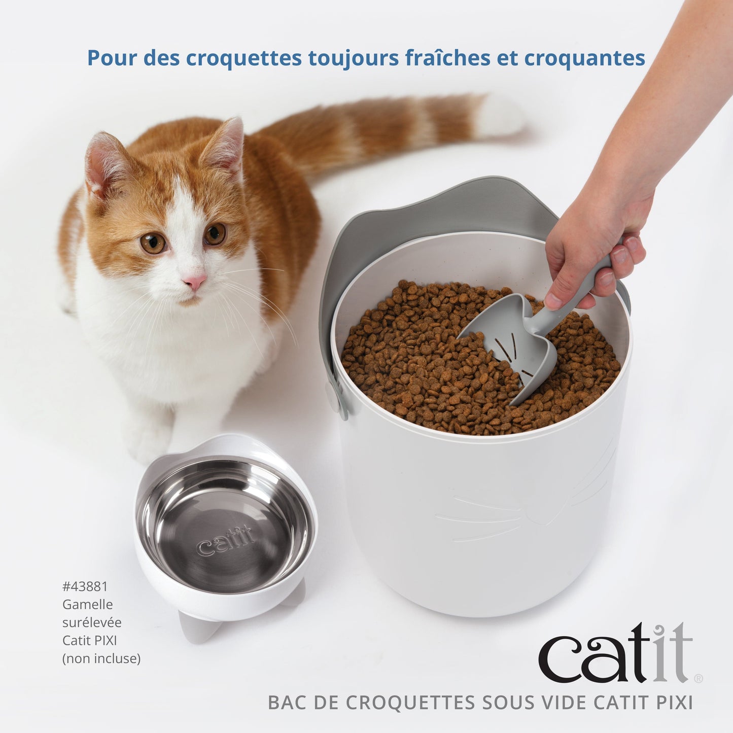Bac à croquettes intelligent pour chat Vacuum - Catit Pixi Smart