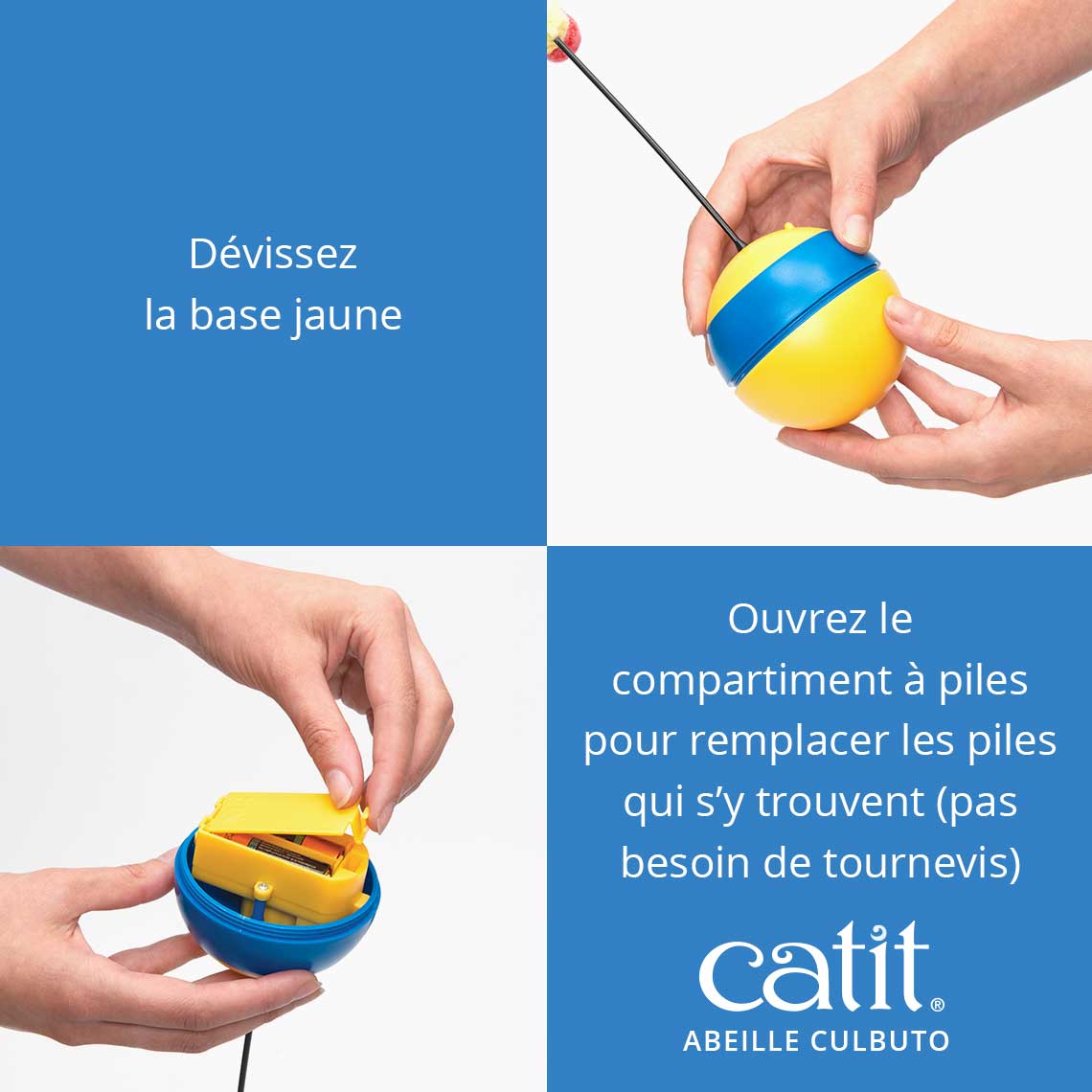 Jouet abeille culbuto pour chat - Catit Play