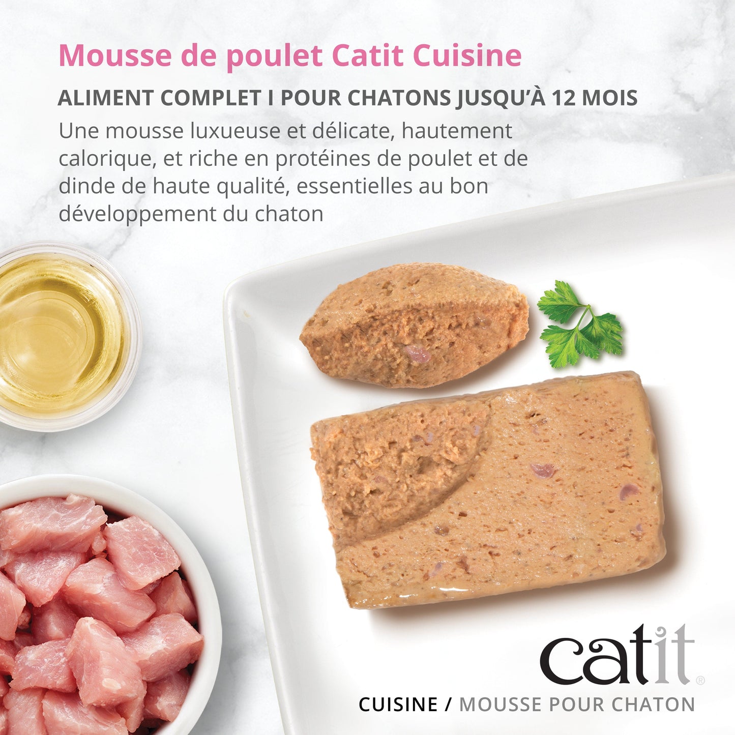 Mousse pour chaton au poulet - Catit Cuisine