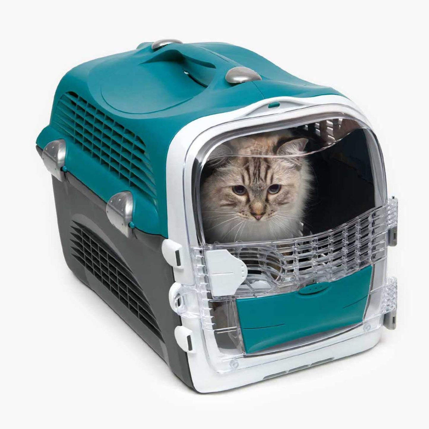 Caisse de transport pour chat Cabrio - Catit - Turquoise