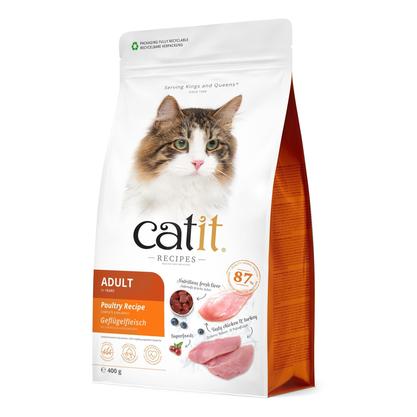 Catit Recipes ─ Croquettes chat adulte à la Volaille, 400 g
