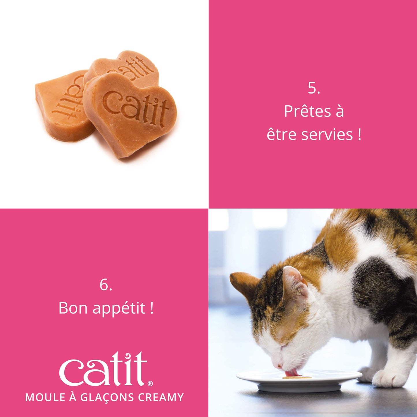 Moule cœur en silicone - Catit